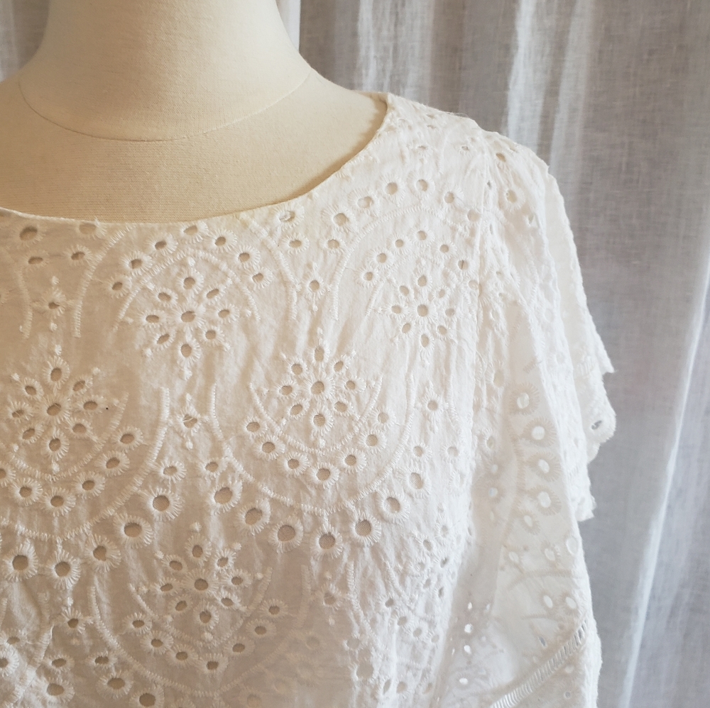 Anthro Eyelet Blouse by Harlyn